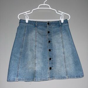 Mossimo Supply Co. Blue Denim A-Line Skirt